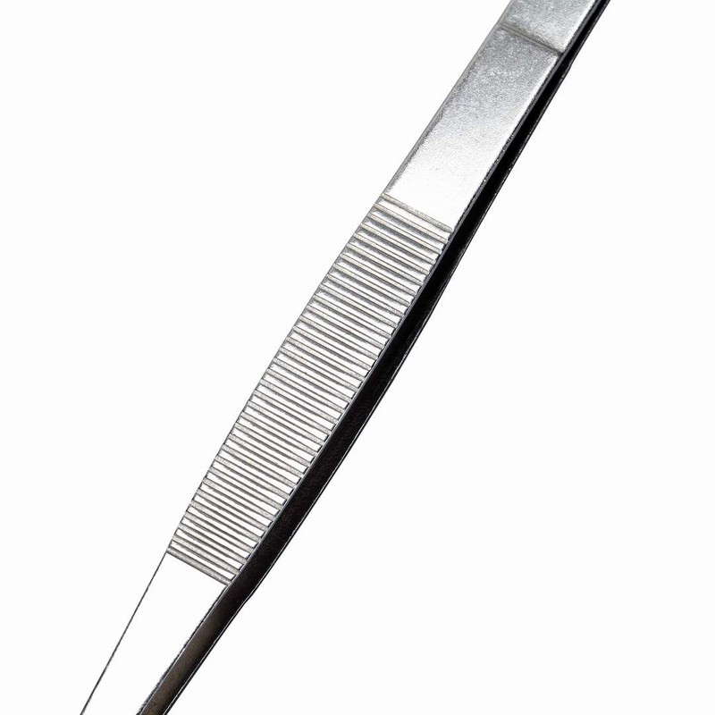 BinaryABC Stainless Steel Straight and Curved Nippers Tweezers Feeding Tongs
