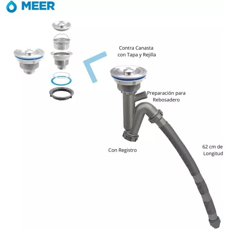 CNX Tarja Sencilla Para Submontar, Incluye Contra Can Y Cespol