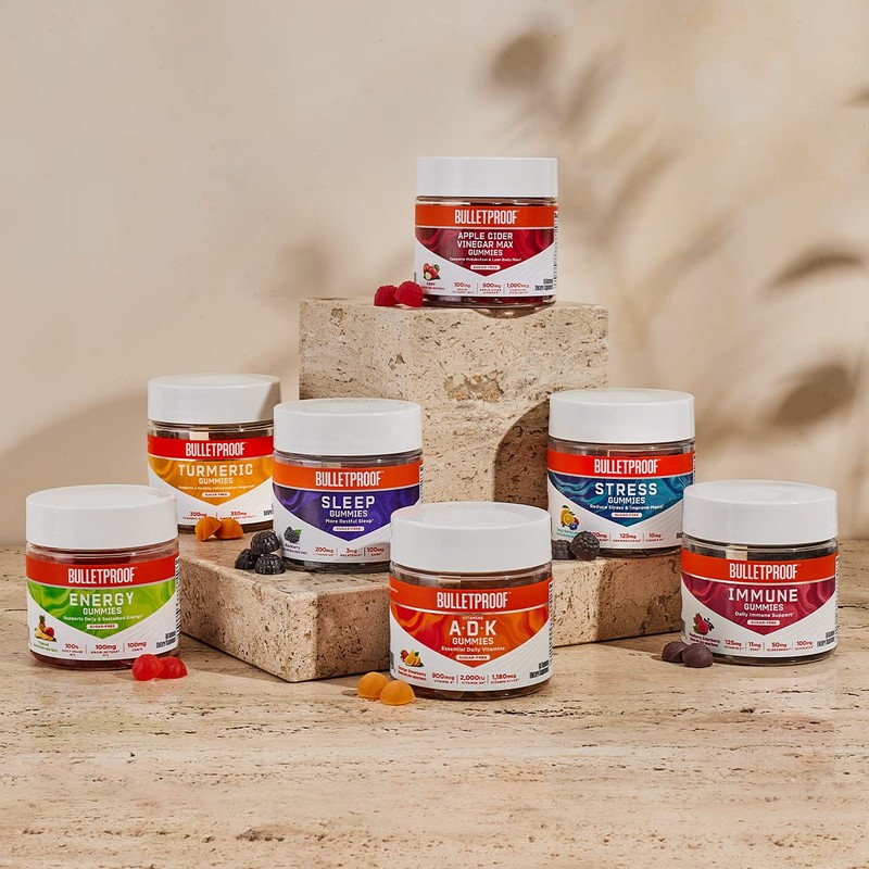 Bulletproof Apple Cider Vinegar Max Sugar-Free Gummies, 60 Count, Keto