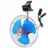 Toyvian 12v Oscillating Car Fan, 8-inch Clip-on Silent Metal Portable