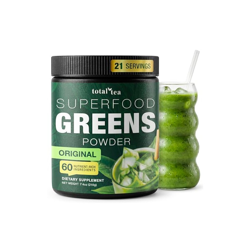 Total Tea Super Greens Powder - Energy & Immunity Boost