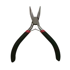 IWOWHERO Mini Jewelry Pliers Flat Nose Wire Cutting Tool with Non Slip Grip Handle for Jewelry Making and Repair Projects Durable Construction for Crafting and Wire Bending