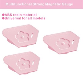 THEPOIME 3Pcs Magnetic Seam Guide for Sewing Machine, Multifunctional Polygonal Hemmer Guide with Scale, Magnet Hem Guide for Sewing Machine, Universal Sewing Accessories and Supplies