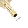 uxcell Reducing Barb Hose Fitting Y Shape Pipe Connector Brass