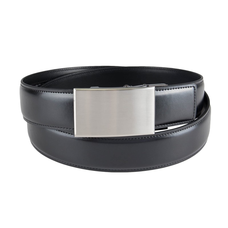 Dockers Men's Plaque Bucke Belt, Black, Medium