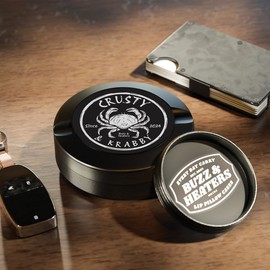 Buzz & Heaters Metal Container for Zyn | Metal Holder for Zyn |Metal Can for Zyn | Metal Container for Zyn Gift for Him | Metal Case for Zyn | Subdued Fishing Containers for Zyn | Crusty & Krabby