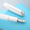 HONG DIAN Hongdian N8 White Acrylic Resin Fountain Pen, Iridium