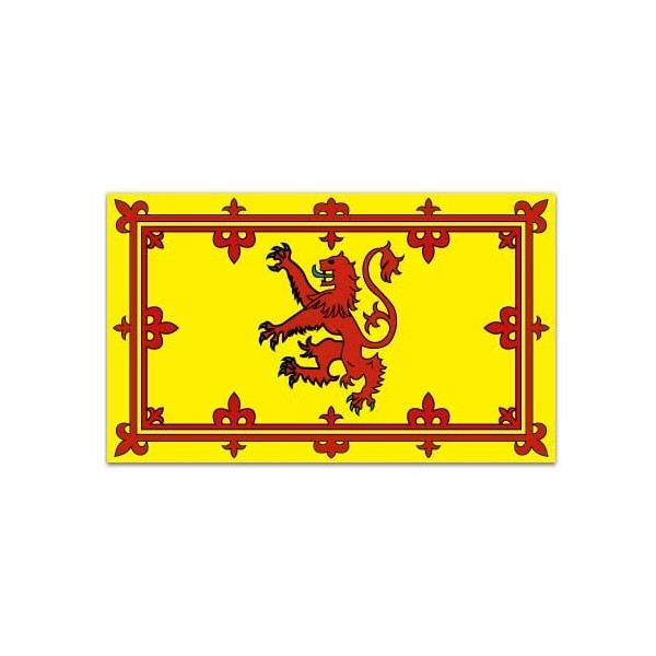 Scottish Lion Rampant Scotland Flag Vinyl Car Bumper Window Sticker