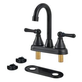 OYMOV RV Bathroom Sink Faucet - Non-Metallic Bathroom Sink Faucets for RVs, Campers, Travel Trailers, Vans, Fifth Wheels, Motor Homes, Boats (Matte Black, Bell Shape)