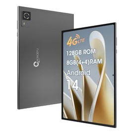 CWOWDEFU Android Tablet, 10.1 Inch Android 14 Tablet, 4G LTE Tablet & Phone, features MTK 2.3GHz Chipset, 128 GB ROM, 8 GB RAM, WiFi, Bluetooth, GPS, All Mantel Made