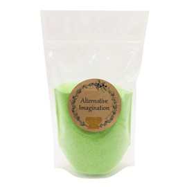 Alternative Imagination Lime Green Sand - Fine Sand for Zen Garden, Resin Incense Burner, Smudge Bowl, Ritual Incense, Cast Iron Cauldron, Unity Ceremony, Sensory Bin Table, Crafts (1 Pound)