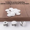 TA-VIGOR 40Pcs Screw Cap Covers, 17 x 4mm Plastic Screw