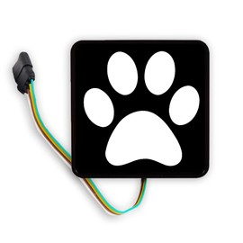 Paw Designs for All Animal Lovers - Pet Paw Print Dog Cat Custom Designed Trailer Receiver LED Brake Light for 2 x 2 inch Tow Hitch Car Truck Accessories (Paw 2)