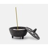 Zen Minded Cast Iron Lotus Incense Burner for Incense Sticks,