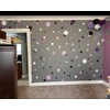 Dark & Light Purple Polka Dot Decals for Girls Room