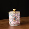 Bicuzat Enamel Ceramic Tea Caddy Tea Canister Tea Storage Container
