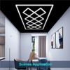 cezelux 2 Pack Hexagon Garage Light Connectors 180° I-Connector 2
