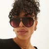 Ivy Luxe Ruby Aviator Sunglasses (by TopFoxx)