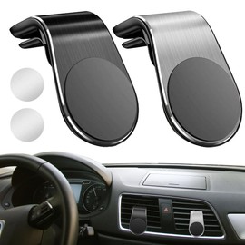 Pack of 2 Compatible Magnetic Holder, Car for Air Vents, Car Mount, Speedometer Holder with Clip, Car for Air Vents, Car Mount