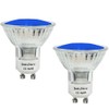 JQSLIGHT LED Landscape Lights,GU10 Blue LED Spotlight Bulbs 5W MR16