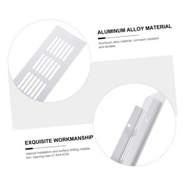 Outanaya 2pcs Aluminum Alloy Cabinet Vent Cover Breathable Mesh Accessory for Wardrobe and Cabinets Odor Ventilation Durable and Practical Design