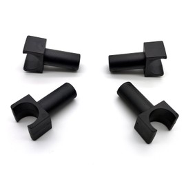 Wheelchair Seat Rail Guide,Fits 7/8 Inch Tubing,Front Rear Common,Steel Standard wheelschairs and Transport Chairs Common Parts,Replacement Parts Seat Rail guide-19mm Diameter,STDS1070,(4Pcs,Black)