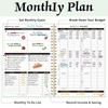 DOURA Monthly Budget Planner, Monthly Budget Book with Expense Tracker
