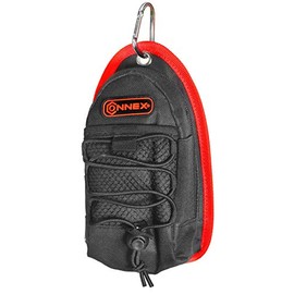 Connex Werkzeugtasche"Freizeit" - 2 Fächer - Verstellbarer Gummizug & Reißverschluss - Mit Karabiner - Aus Polyester - Pflegeleicht/Freizeittasche/Gürteltasche / COX952316