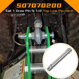 Upgraded 4 Pack S07070200 Cat 1 Top Link Pin 3/4 in Dia Pin 5-1/2 Top Link Pin Hitch Pin Accessories for Tractors