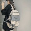 Gray casual backpack, light travel backpack, color dream backpack, daily office worker backpack