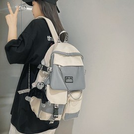 Gray casual backpack, light travel backpack, color dream backpack, daily office worker backpack