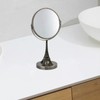 Luminuxe Eiffel Tower Embroidered Vanity Mirror Rustic Brushed Gold Finish,