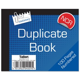 Tallon Half Size NCR Duplicate Book