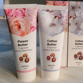 [5+5] Aspasia Shea Butter Hand Cream - Cotton Butter 10pcs / [5개+5개] 아스파시아 시어버터 핸드크림 - 코튼버터 10개