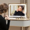 Gvnkvn Makeup Vanity Mirror 24" x 19" Large LED Makeup