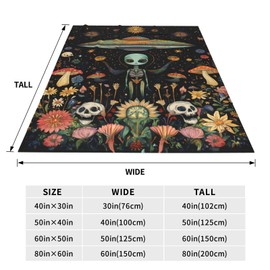 Alien Blanket for Girls Boys, Soft Lightweight Flannel Alien UFO Throw Blanket for Sofa Couch Bed Traveling Birthday Christmas Camping Alien Gifts Idea, Plush Alien Decor 50x40 inches