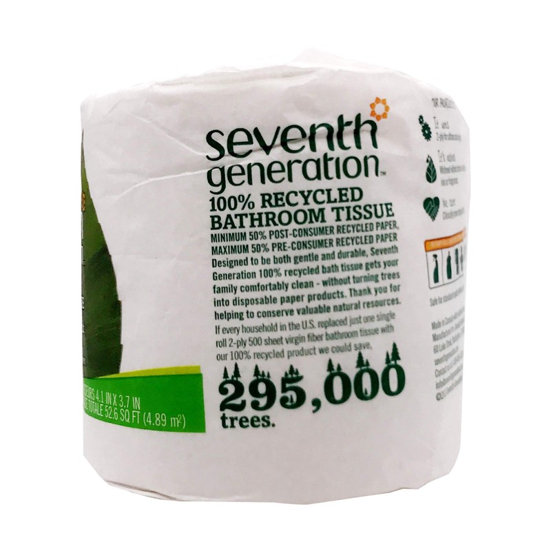 Seventh Generation, Bath Tissue 500 Sheets, 500 Count
