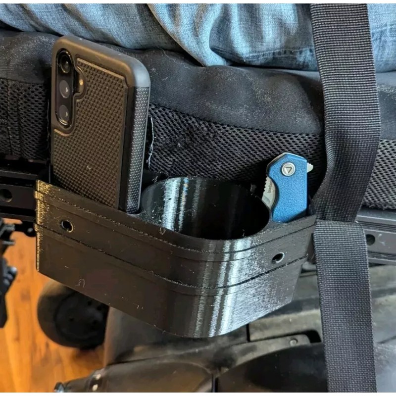 compatible with Permobil Side Cup Holder & Storage for PERMOBIL