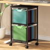 Sbanmao Rolling File Cart with 2 Storage Drawers, Under Desk