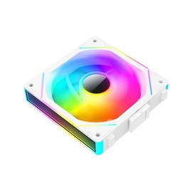 TZMRIT UNI FAN White 3-Pack Infinity Fan 120mm RGB V120mm ARGB Fan 120mm Daisy Chain PC Fan