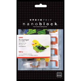Kawada Kawada Nanoblock Budgerigar green opaline () Building Kit