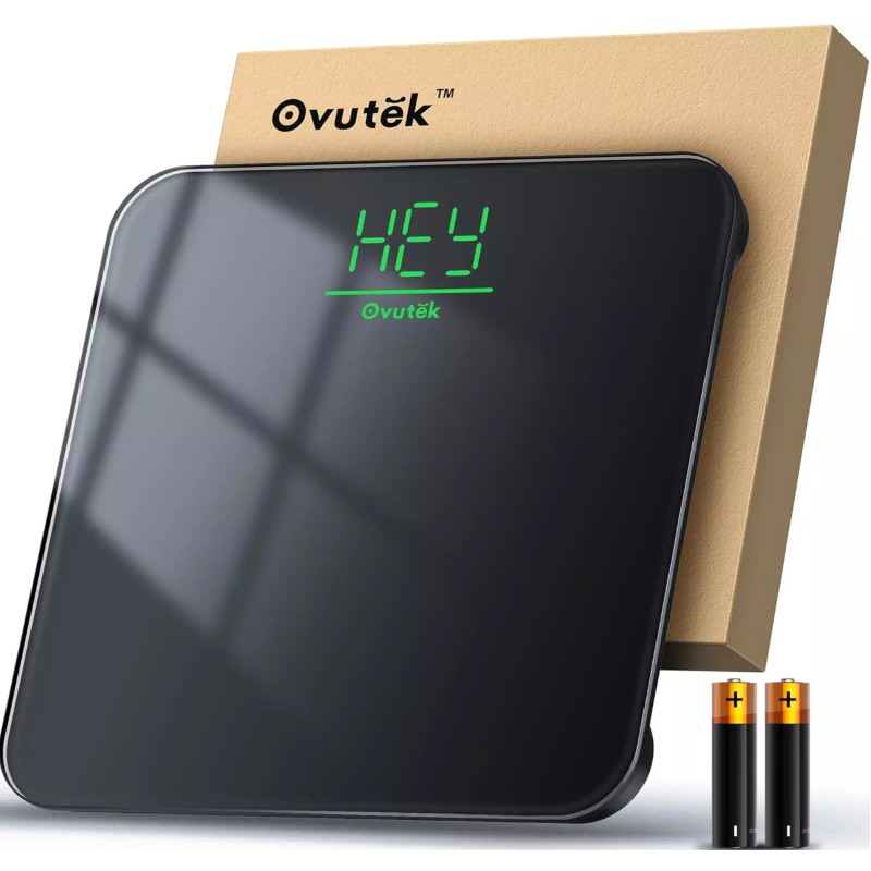 Ovutek Compact Bathroom Scale for Body Weight, MiniDigital 400lbs,Sturdy Tempered