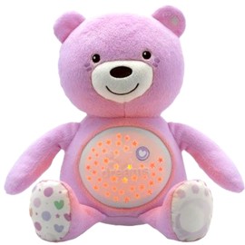 Chicco First Dreams Teddy Bear with Night Light, Pink | Projects Stars, Lighting Effects, Relaxing Music, Calming for Baby