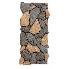 Lumizone High-Density Polyurethane Faux Stone Siding Panel 47.24"×22.04" for Interior Exterior Decor Covering Rock Panel PU NO.2 (1, A-2, 47.24"×22.04")