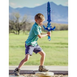 Formidable Toys 34 Inch Foam Sword – Voss ISS Blue and White – Customizable Toy Sword for Kids and Adults – Durable Polyurethane Foam for Play Fighting