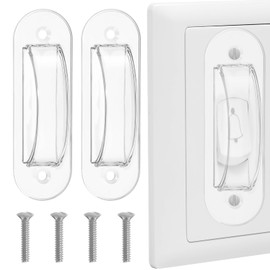 2 Pcs Switch Guard, Childproof Light Switchs Cover Guard, Prevent Accidental Power Interruptions, Clear Light Switch Cover Keeps ON Or Off