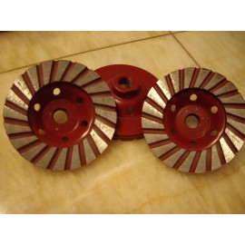 Roxx Tools 4" Spiral Turbo Concrete Grinding Cup Wheel 8 Piece diamond stone sanding disc