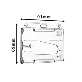 Csirnto ID Card Case Pack of 12 Hard Plastic ID Card Holder Transparent Card Holder ID Protective Case Durable ID Holder ID Holder Hard Plastic for ID Cards Credit Cards