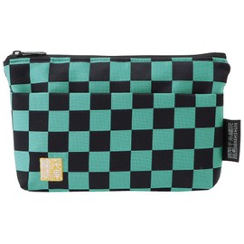 千糸繍院 Brocade zipper pouch, lined with lining and front pocket Nishijin brocade, 2, size S. (Midoriichimatsu)