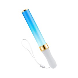 TIURIOAK Concert LED Pen Light, 15 Color Changing, 25cm Size, Luxury Plated Gold Pen Light, Perfect for Concerts and Various Events, Manual and Auto Switching, Lightweight Plastic Material